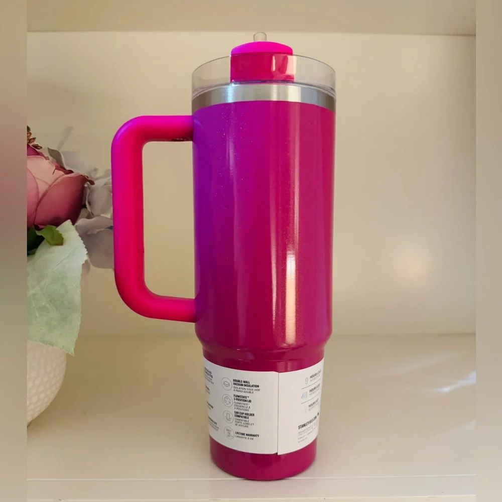 🎉LAST CHANCE🎉Limited Edition Stanley 30oz H2.0 FlowState Tumbler Punch Shimmer - Picture 4 of 6